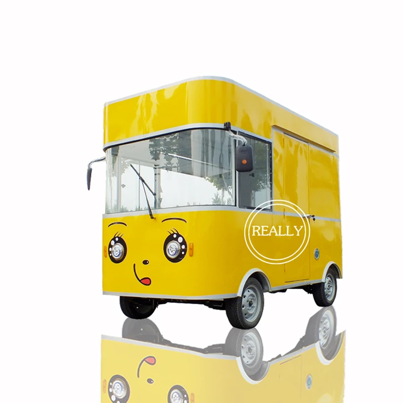 Attractive Apperan Outdoor Electric Ice Cream Trucks Street Food Trailer Kiosk Cart