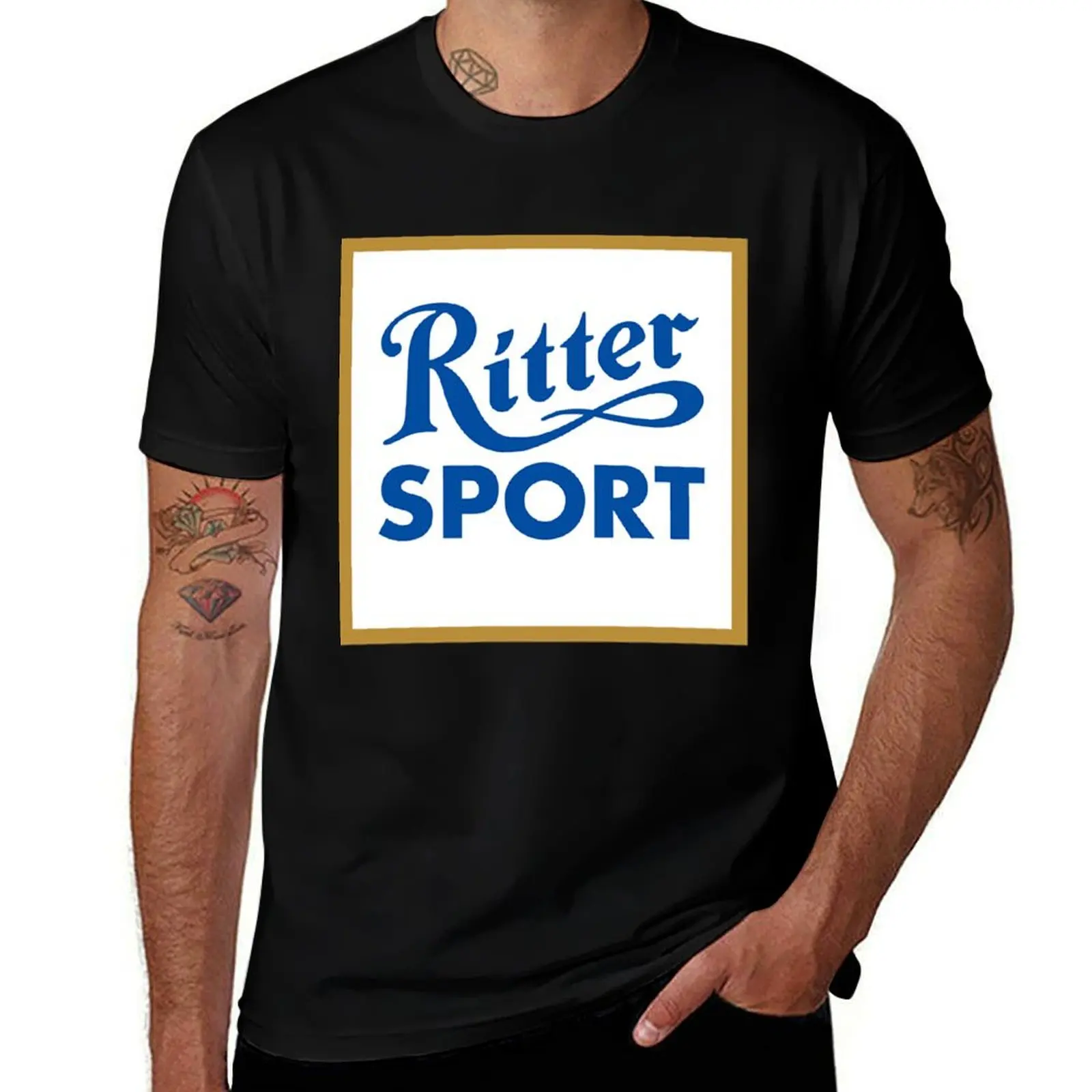 Ritter Sports T-Shirt Casual Breathable Short Sleeve Top T-Shirt