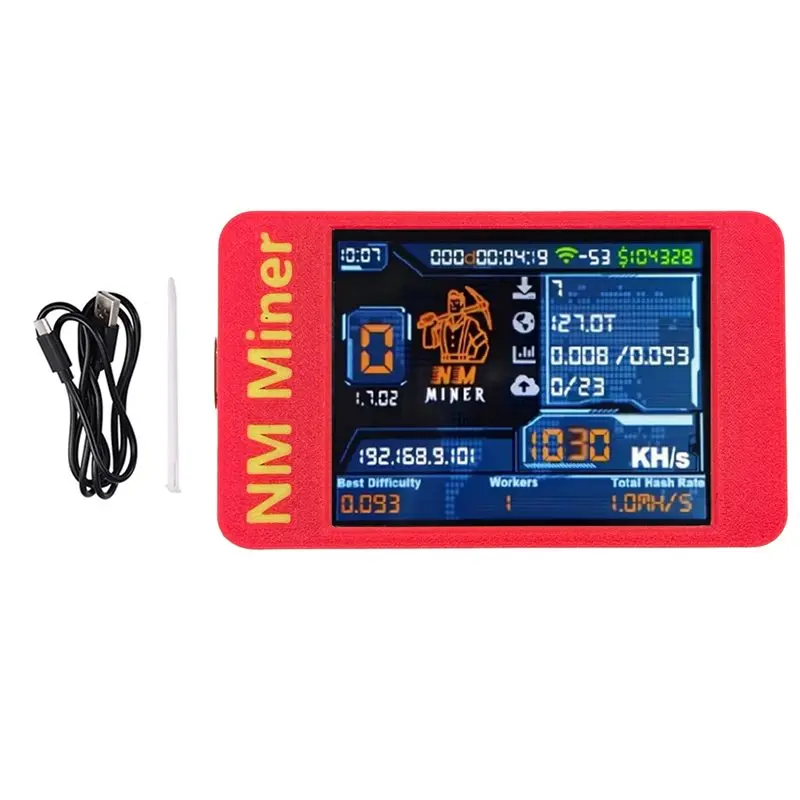 A69E1030KH/S Nmminer Nerdminer PRO BTC Solo Miner Bitcoin Crypto Solo Lottery Miner 2.8 Inch Color Display Miner