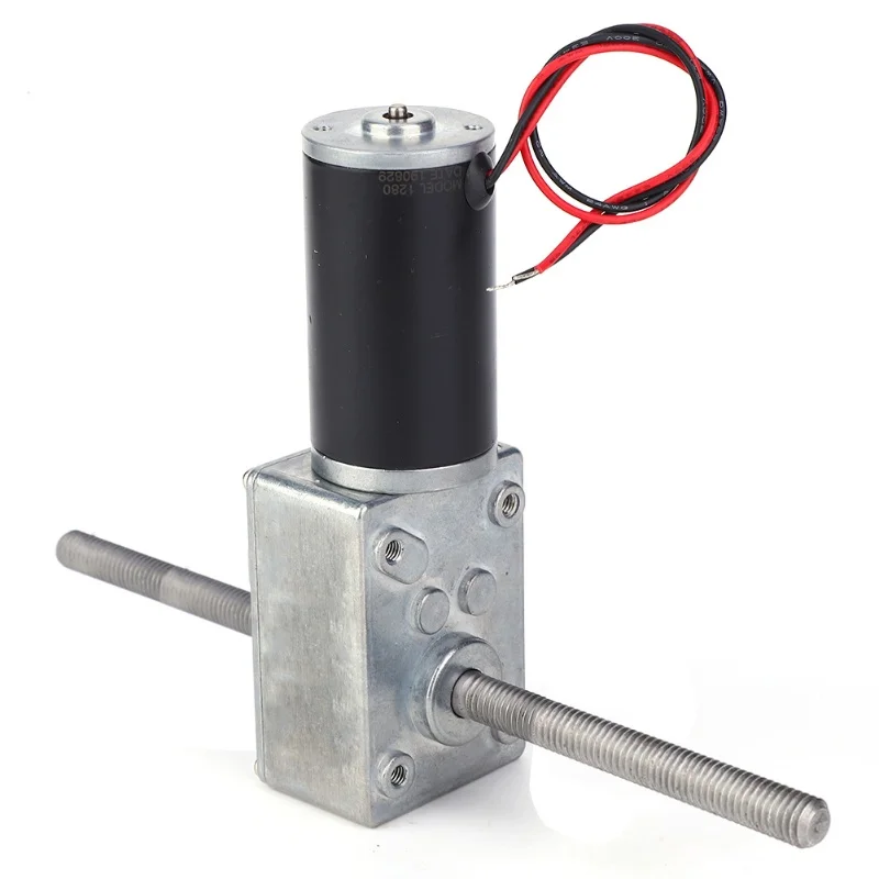 Worm Gear Motor M8 Double Right Hand Thread Dual Shaft Reduction MotorReduction Ratio 17/31/50/100/200/290/500/670
