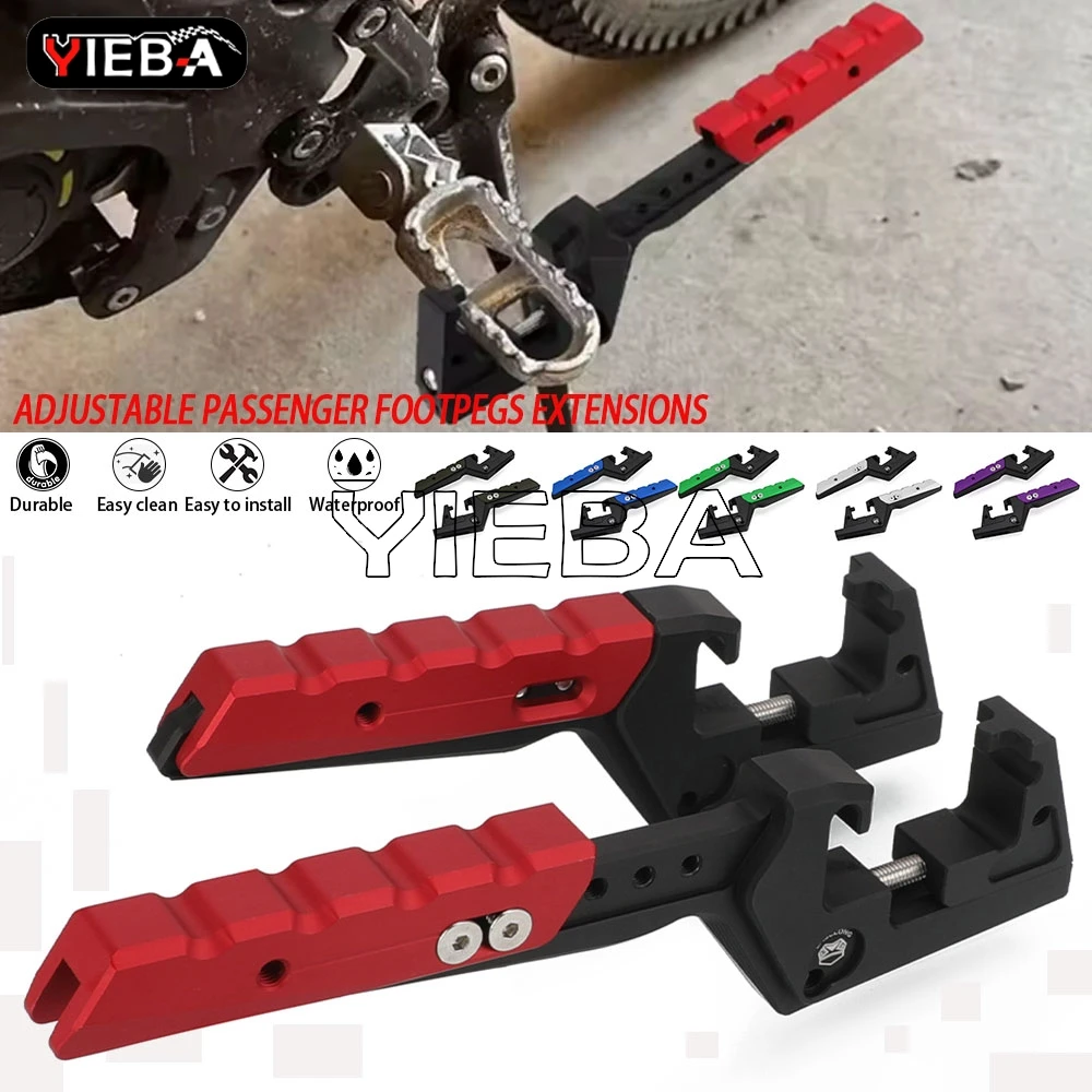 

For Honda CR 80/85/125/250/500R CRF 110R 150R 450R 250R All Year Passenger Footpegs Extensions For RIEJU MR250 300 PRO 2021-2026