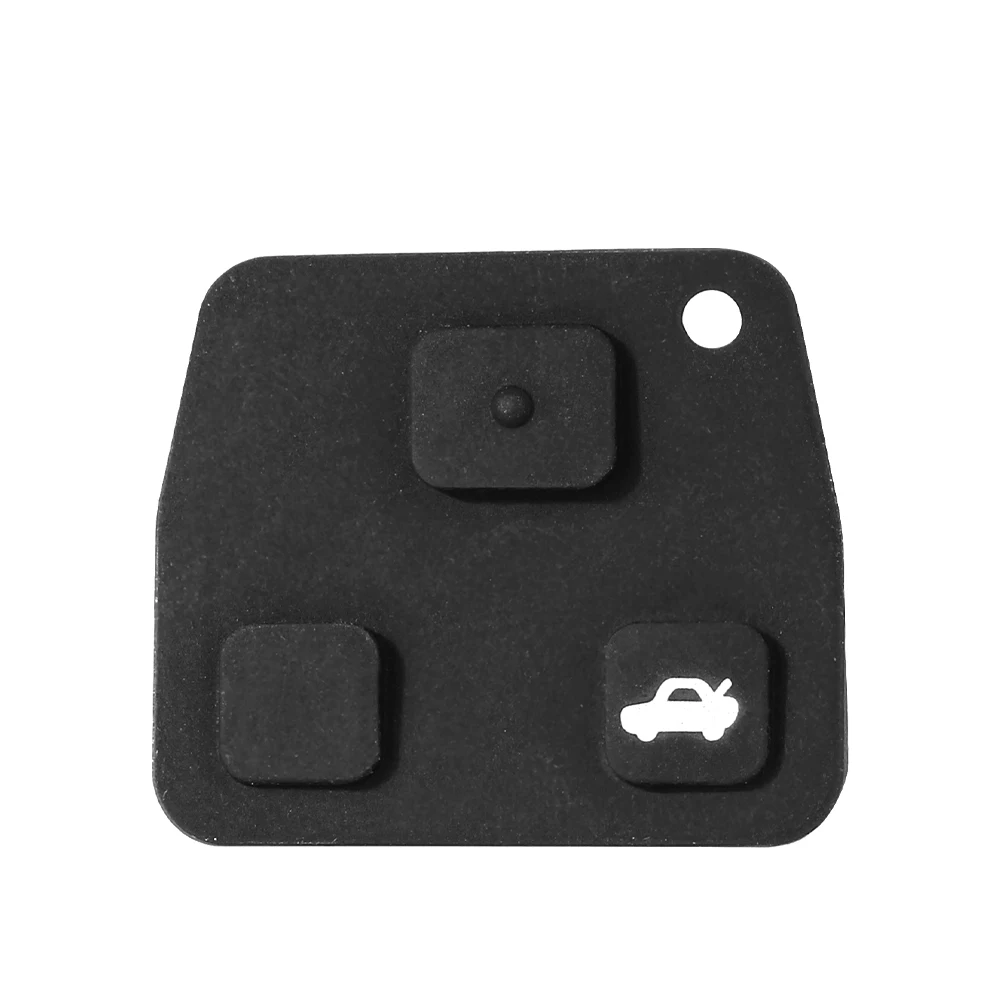 KEYYOU 20pcs/lot Replacement  Remote Key Silicon Rubber Pads 2 3 Buttons Car Key  For Toyota  Avensis Corolla Lexus RVA4
