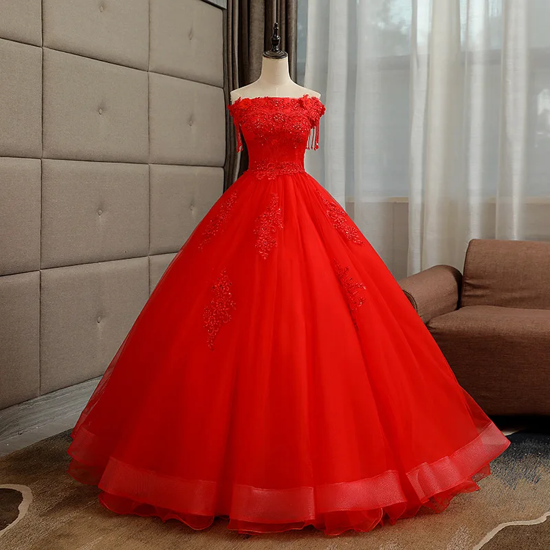 SONDER อย่างเป็นทางการ 15 Elegant Quinceanera ชุดเจ้าหญิงสไตล์ Quinceanera Ball Gown ปิดชุดไหล่ที่กําหนดเอง