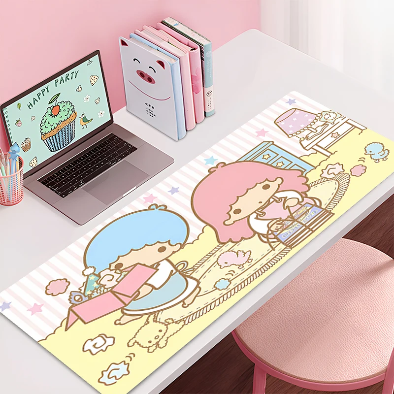 Mouse pad littletwinstars large Gaming Desk Mat Computer Keyboard desk pad Mats Pad table mat ground mat Sanrio Home Decor