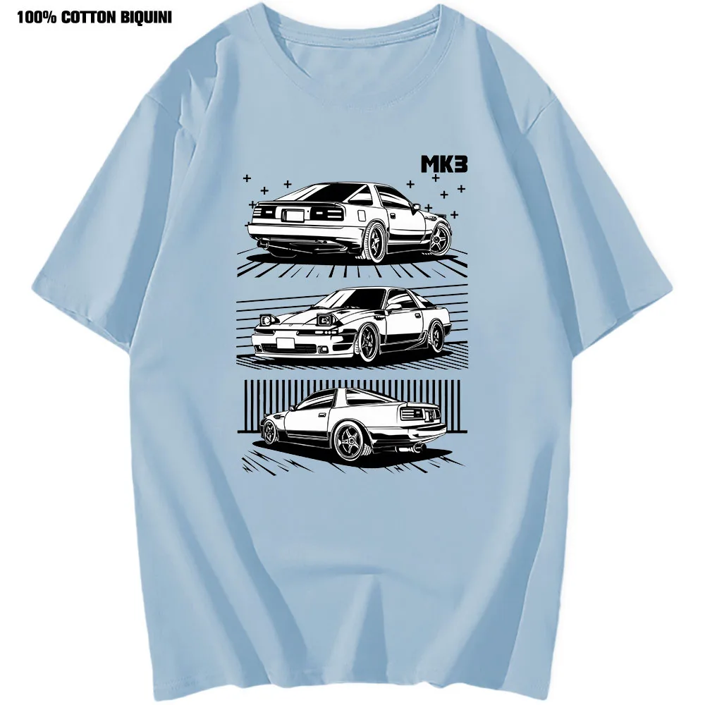 Men T Shirt  Jdm Clothes Men Tshirts 100% Cotton Tops Manga T-shirt Japan Car Racer Streetwear Harajuku Hip Hop tshirt