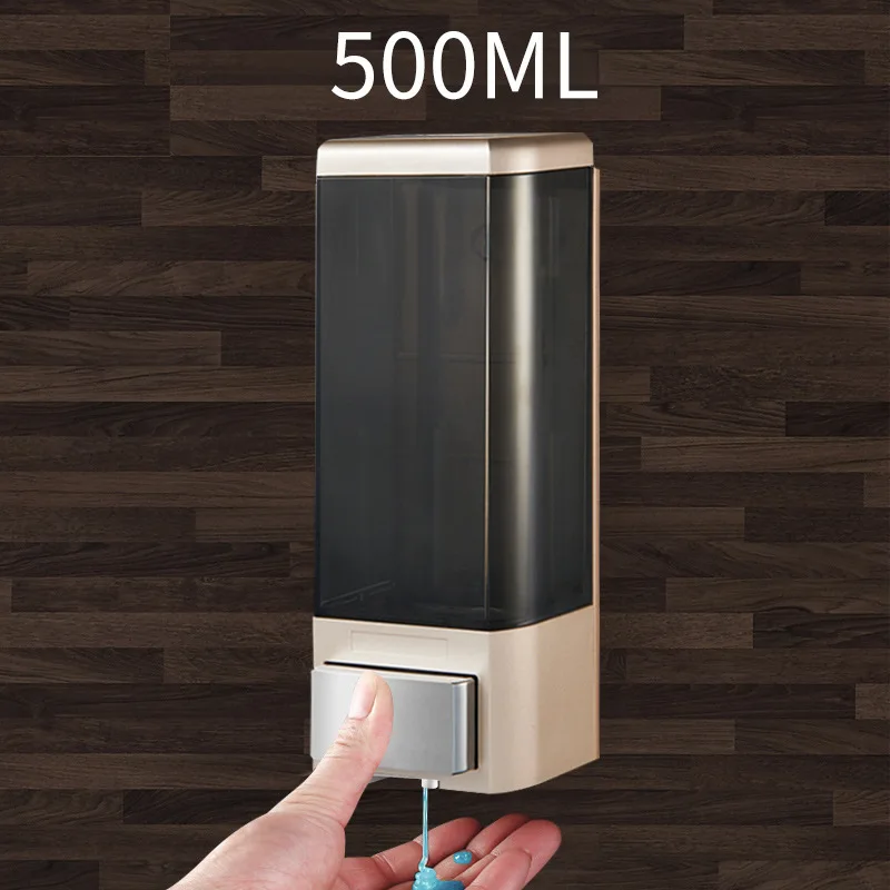 موزع صابون الحمام شامبو سائل للاستحمام 500 مل موزع صابون دش الحمام المثبت على الحائط، منتجات الفنادق #2