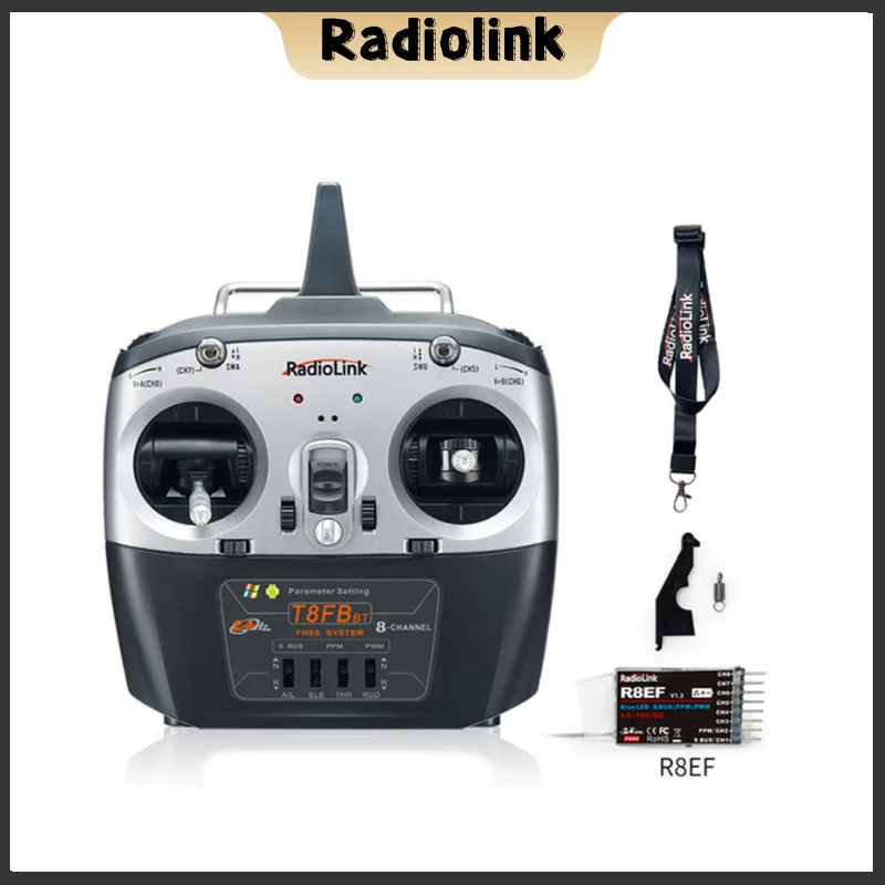 Radiolink t8fb bt 8 kanäle rc sender und empfänger r8ef 2,4g controller für drohne/starr flügel, flugzeug