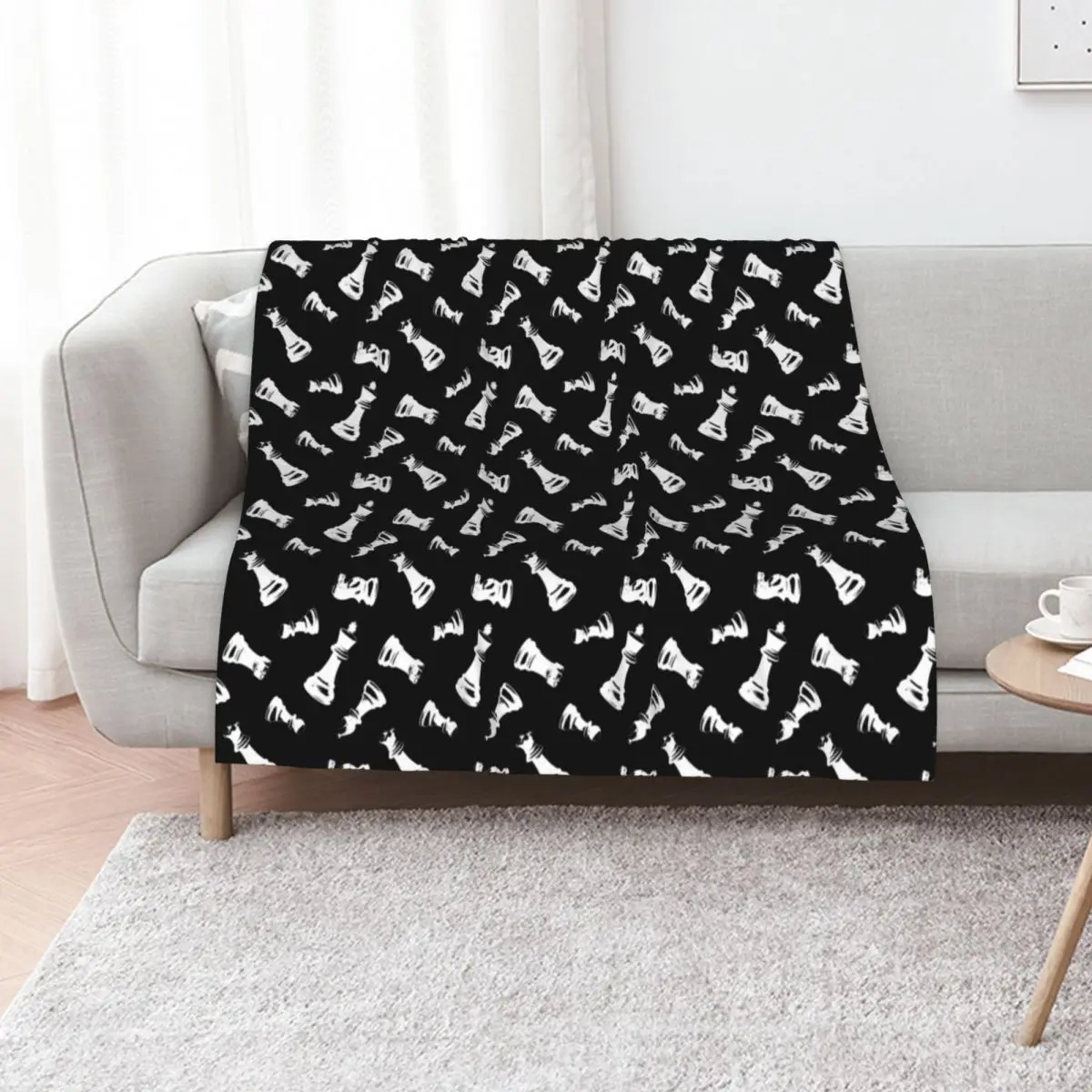 Chess Pieces Throw Blanket warm winter Soft Big christmas gifts Summer Beddings Cute wednesday Blankets