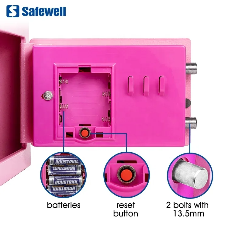 Coffre Fort Caja Fuerte Safewell Amazon Mini Safe Box Security Elektroniczne pieniądze Domowy cyfrowy mini sejf