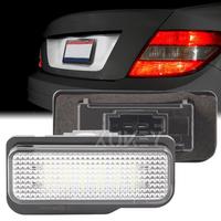 2pc 12V White License Number Plate Lights for Mercedes-Benz W203 C320 C240 W211 E350 E320 E550 E55 E63 AMG W219 CLS550 CLS63