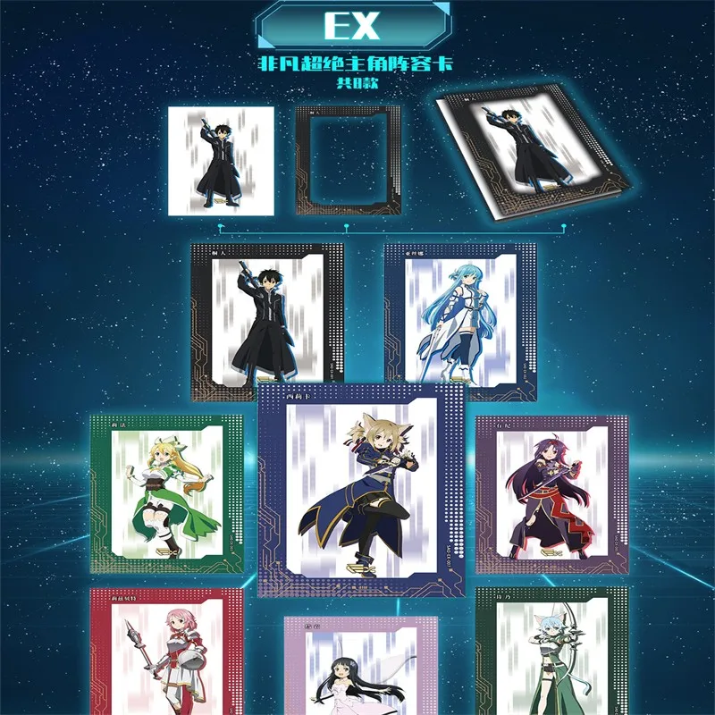 New Janpanese Anime Sword Art Online Collection Cards Booster Box Rare Limited Table Playing Game Board Cards Child Kid Toy Gift