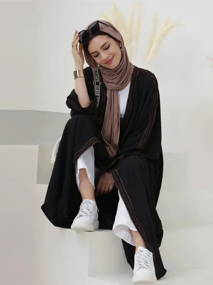 Ramadan Prayer Clothes Dubai Abaya Kimono Damen Kebaya Turkey Islam Muslim Dress Abayas For Women Kaftans Robe Femme Musulmane