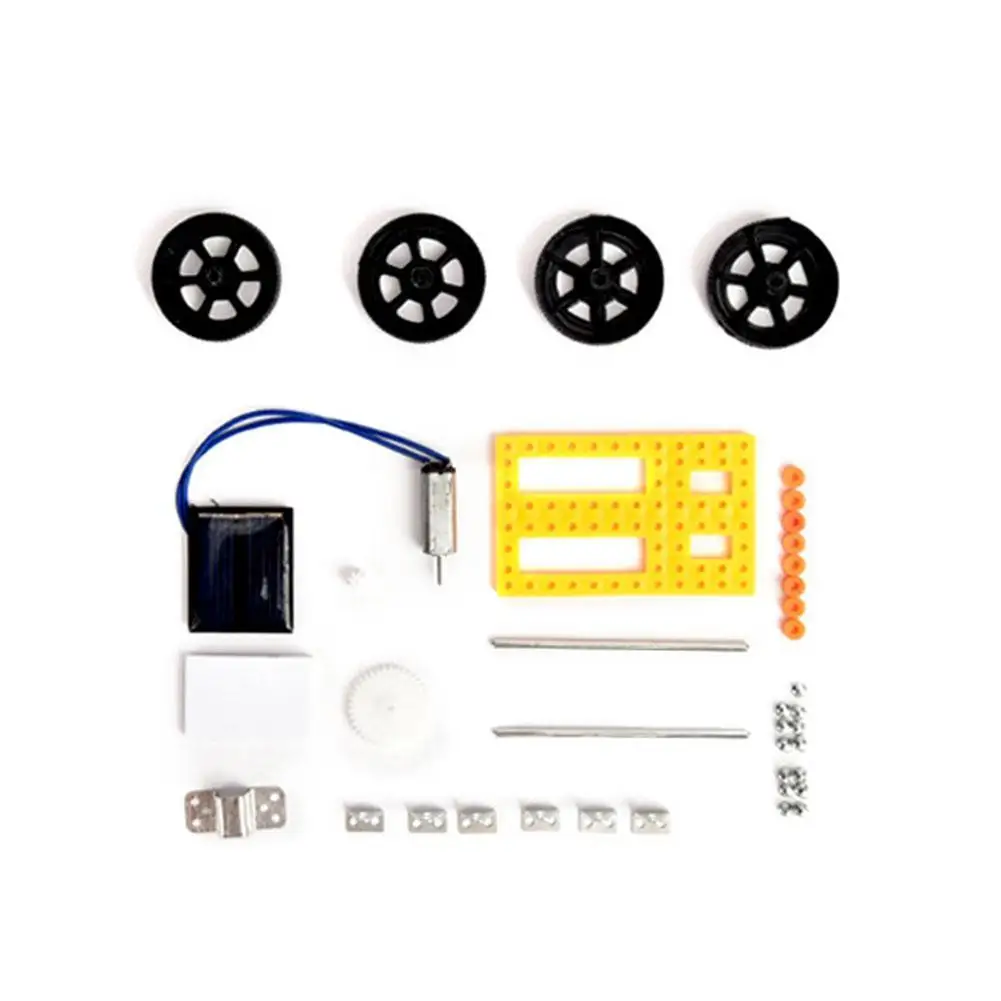 DIY Toys For Children 1 Set Mini Solar Powered Toy Car ABS Kit Child Educational Funny Gadget Science Experiment Toys