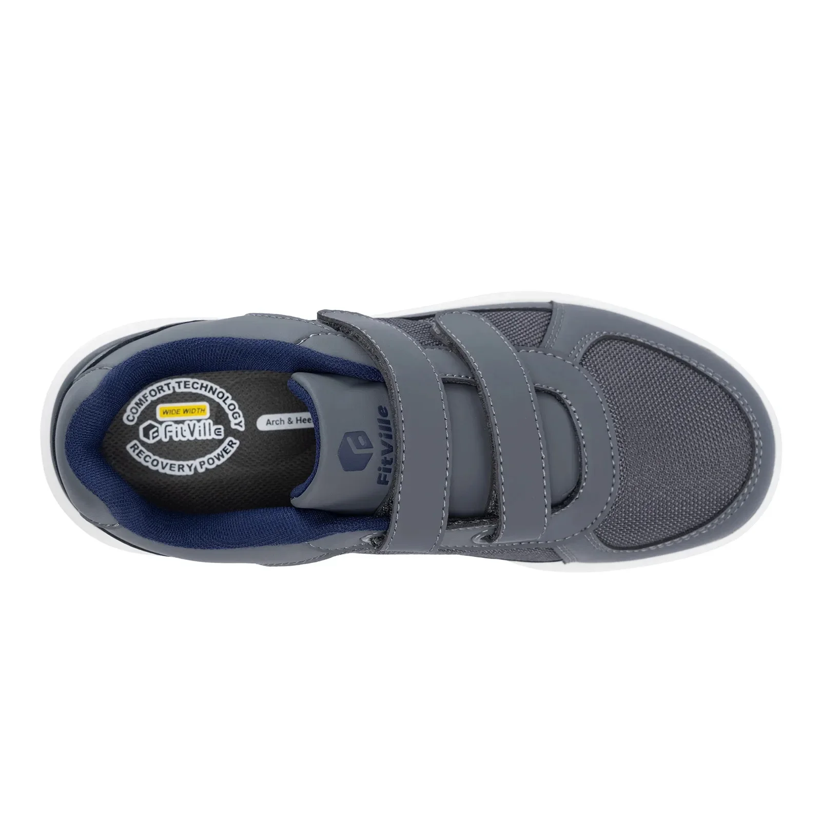 FitVille Diabetikerschuhe für Herren, extra breit, Größe 4E, bequemer Alltagsschuh mit Fußgewölbestütze, zur Linderung von Neuropathie und Schmerzen bei geschwollenen Füßen. – Detail 14