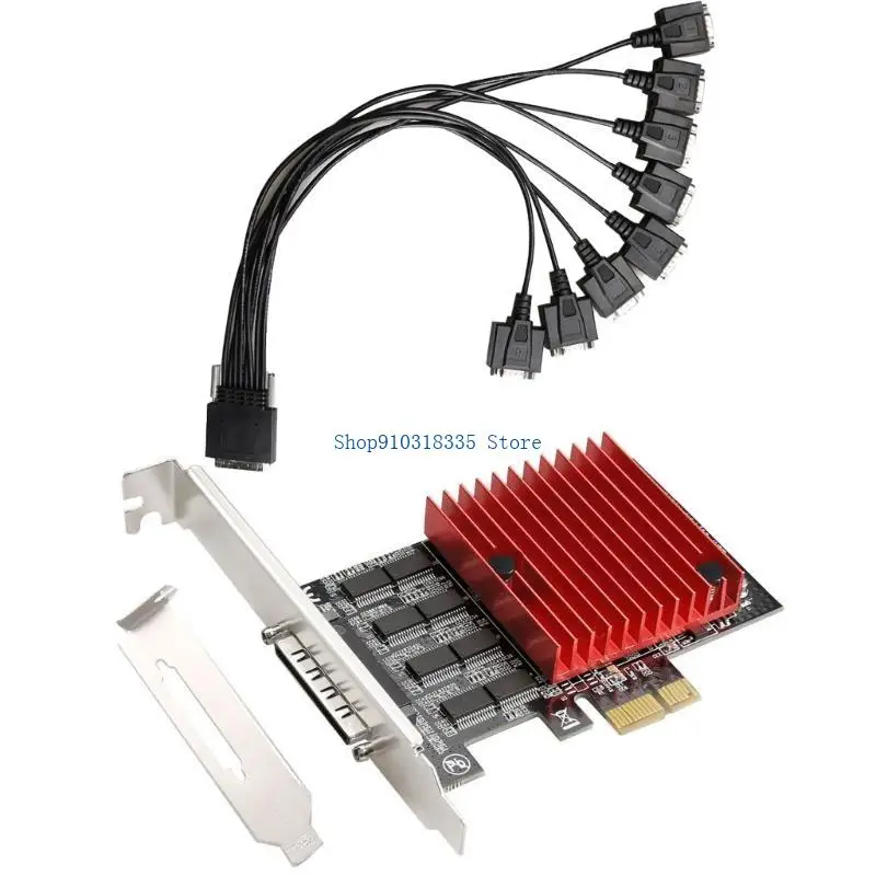 PCIE to 8 Port RS232 Serial Expansion System Efficiency