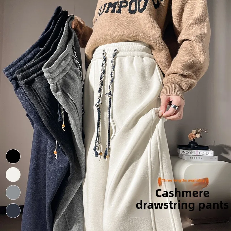 خريف شتاء جديد Sle المرأة سليم صالح Fce اصطف كاميرا السراويل الرياضية بناطيل كاجوال الموز السراويل طويلة التوليف النسيج #1