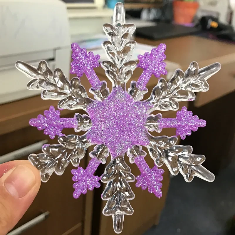 

Рождественские украшения, подвески на елку, свадебное украшение для окна, акриловая снежинка, стеклянная наклейка, снежинка
