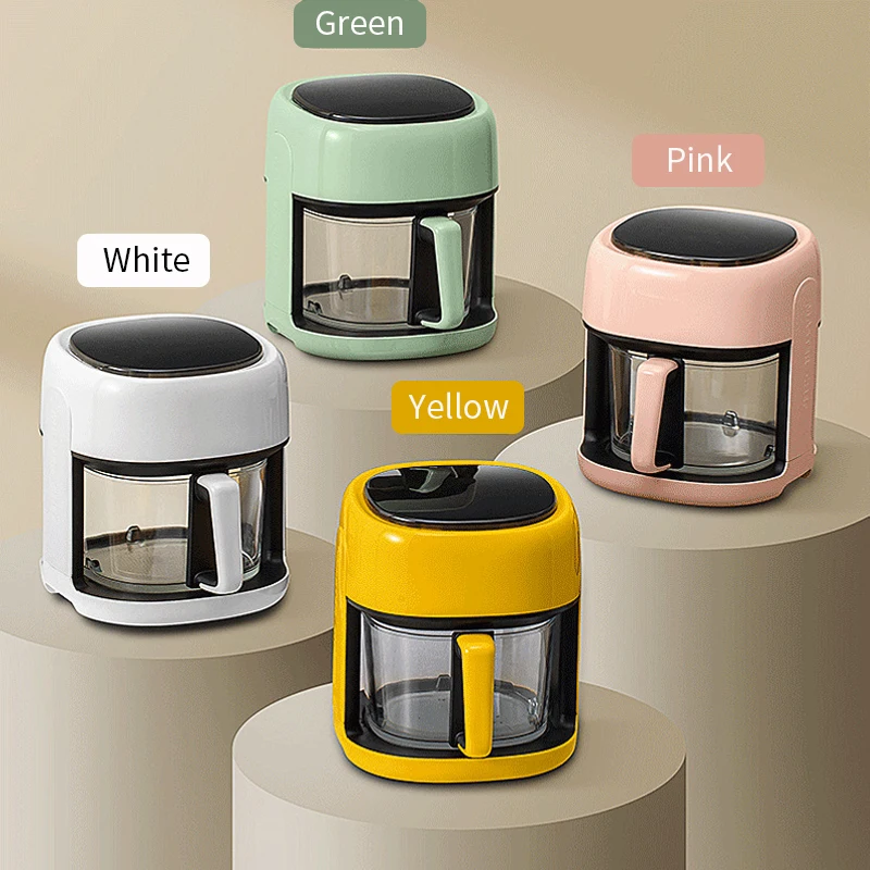Kitchen Appliances Air Fryer Without Oil Multifuncional 4L 4.5L 6L 8 In 1 Smart Glass Visual Window Air Fryer Basket