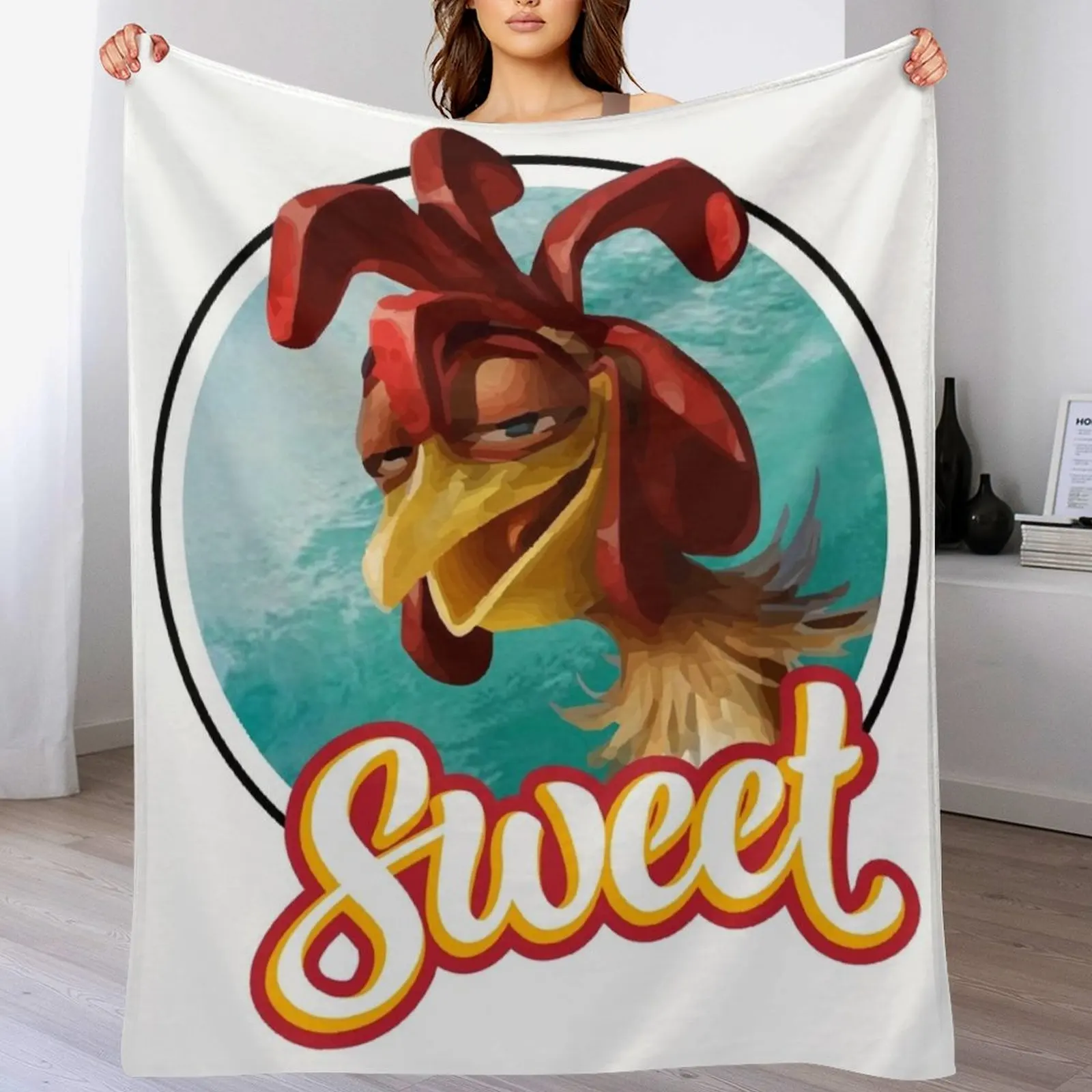 

chicken joe surfs up - sweet surf Throw Blanket No Pilling Soft Warm Blanket for Bed