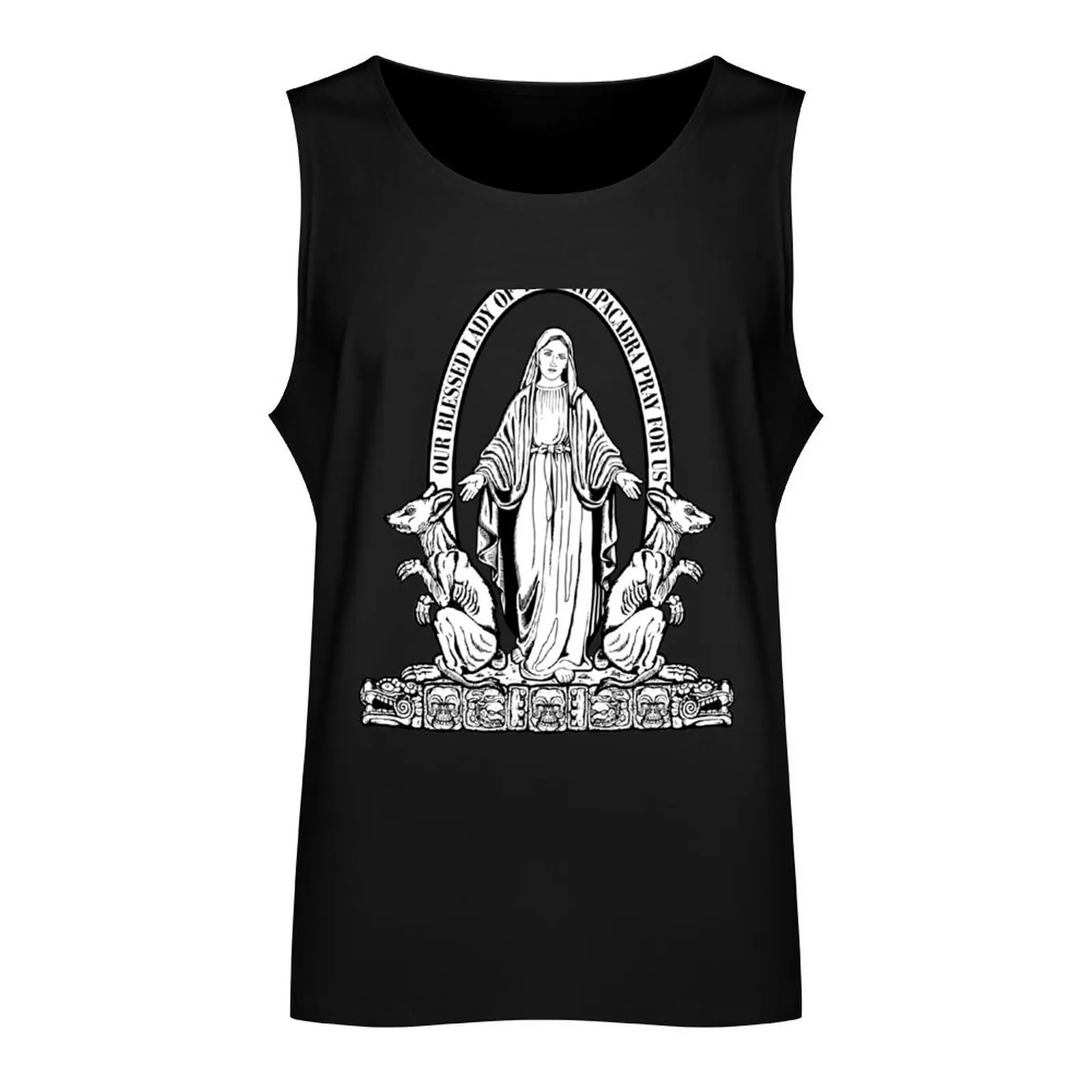 Our Lady of the Chupacabra Tank Top bodybuilding t-shirt bodybuilding t shirt