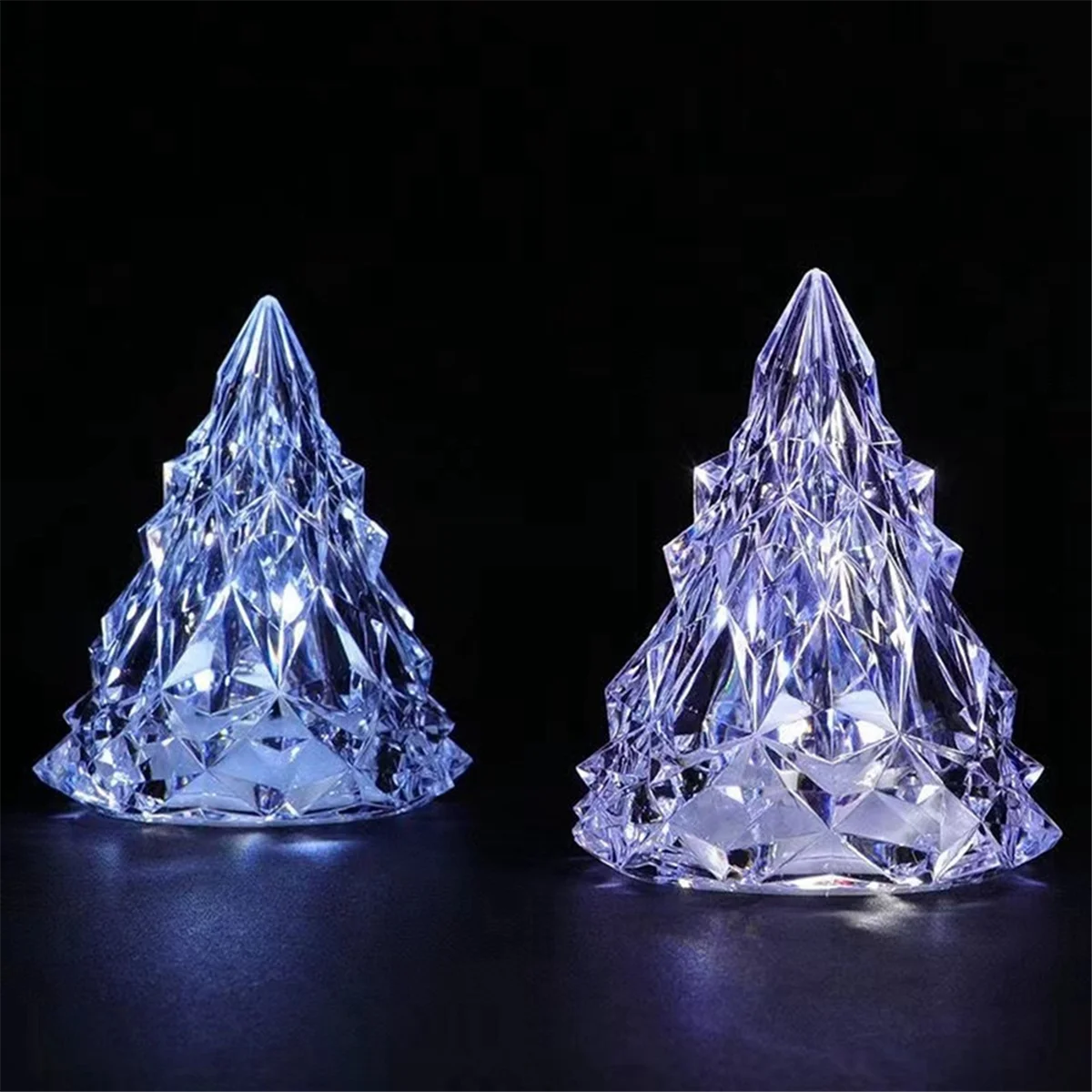 

LED Ambiance Lights Flameless Crystal Mini Light for Living Room Home Office Gifts B