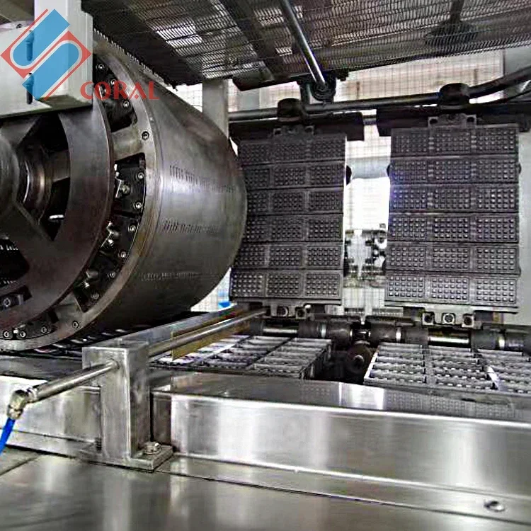 Commercial High Quality Soft Waffle Making Machine / Soft Waffle Baking Line / Waffle Maker