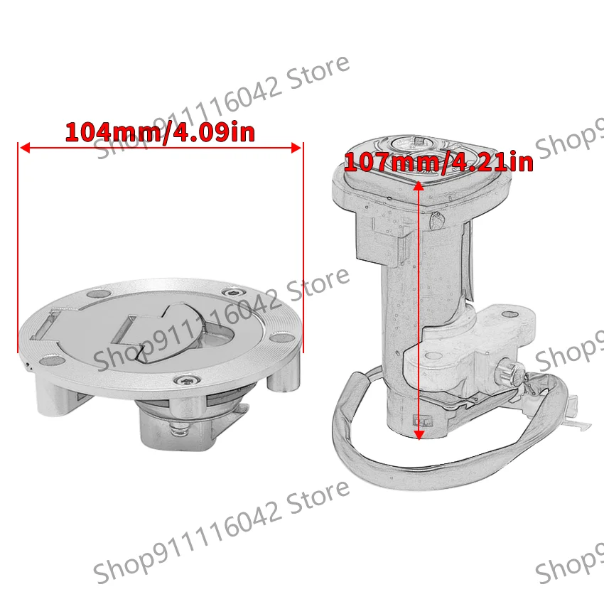 

Motorcycle Accessories Ignition Switch Fuel Gas Cap Kit For Yamaha YZF R15 SP MT15 MT-15 20P-XH250-10 2FB-XH250-00 54C-H2501-00