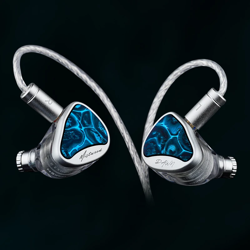 INAWAKEN Dawn Mistwood Słuchawki douszne z 11.2mm przetwornikiem z diamentowo-złotą membraną i ergonomiczną, precyzyjnie wydrukowaną 3D-technologią. — zdjęcie produktu 3