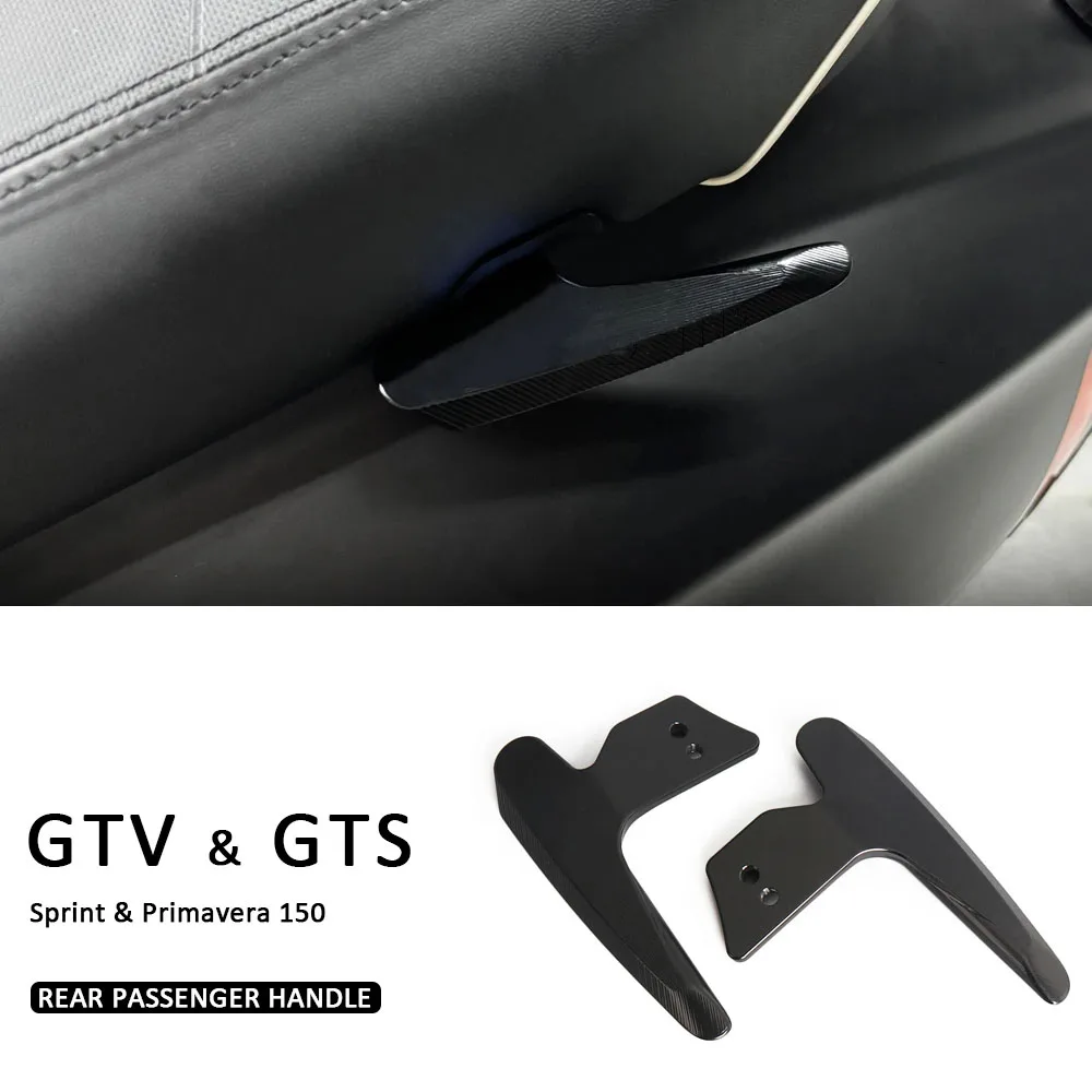 

CNC Black Tail Armrest GTS 300 GTV Motorcycle Rear Passenger Handle Thickened Grab Bar Armrest For Vespa Sprint Primavera 150
