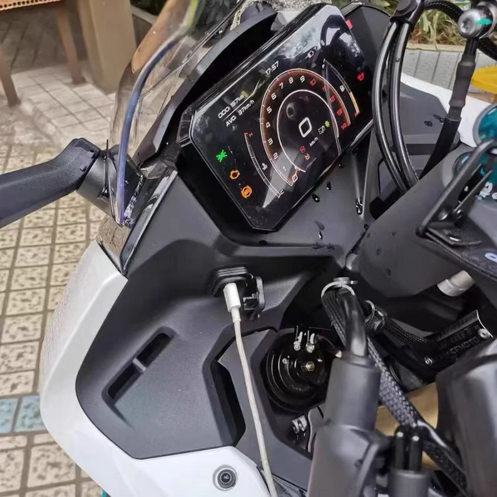 Motorcycle USB Power Delivery Interface Socket Type-C Pulse Port Charging for CFMOTO 450SR250SR 500SR 800NK 700MT Converter