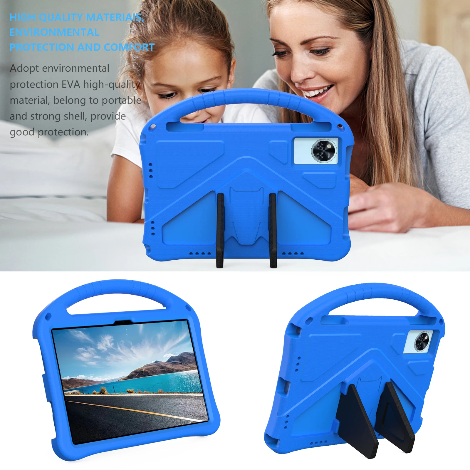 Kickstand EVA Case Universal For Doogee Tab G6 Plus U11 Pro 2025 11.0 inch Kids Funda Cover With Portable Hand Holder Shockproof