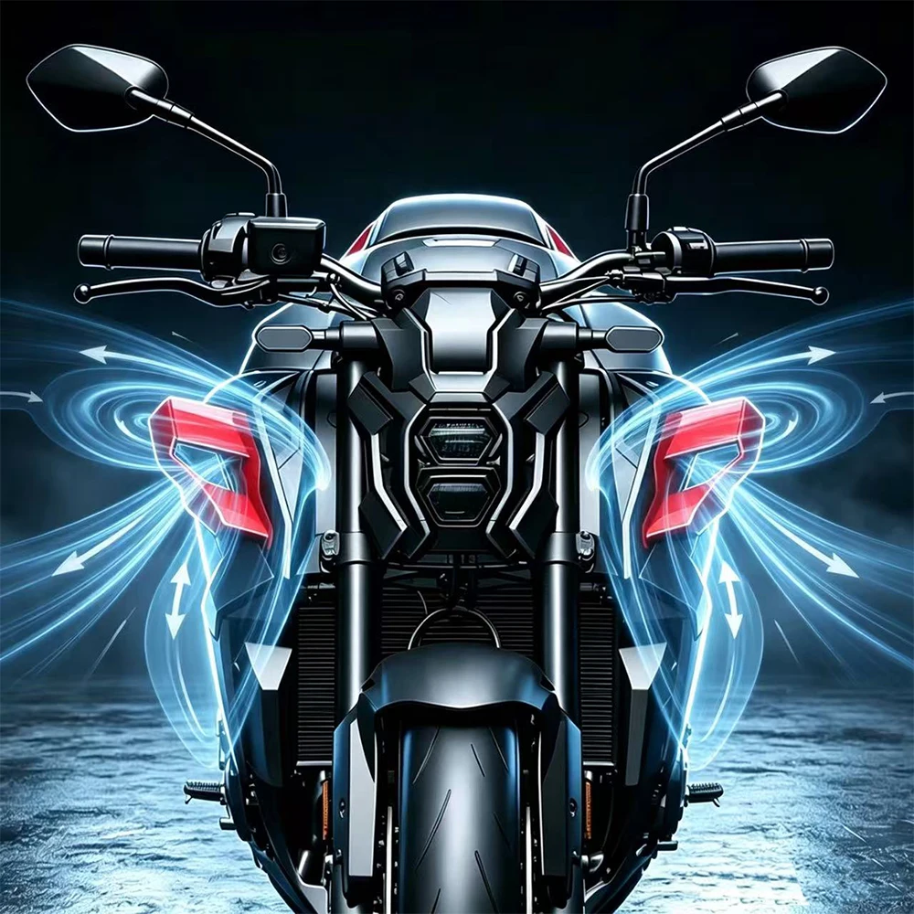 Aerodynamic Winglet Fairing Kit for GSX-S1000 2022-2026 Motorcycle Front Side Wing Spoiler Airflow Deflector Enhanced Downforce