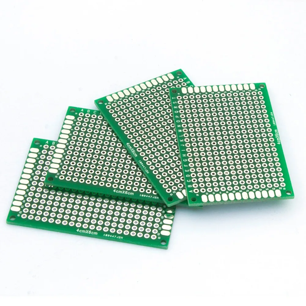 100pcs pcb Duplo Side Protótipo PCB diy Universal Placa De Circuito Impresso 4x6cm Venda quente