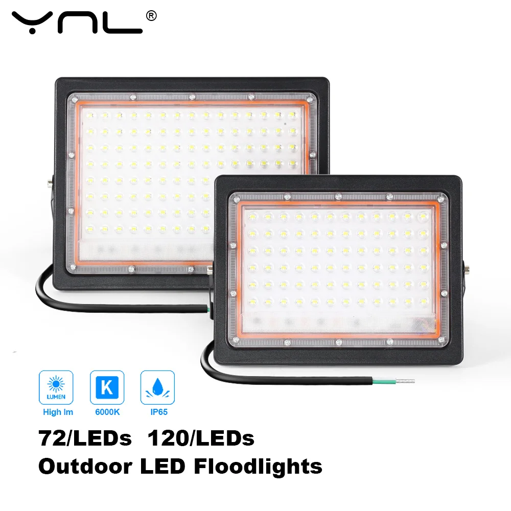 

Светодиодный прожектор IP65 Водонепроницаемый 72 120 светодиодов Открытый прожектор Прожектор Светодиодный отражатель Садовое крыльцо Двор Лампа Светодиодный проектор