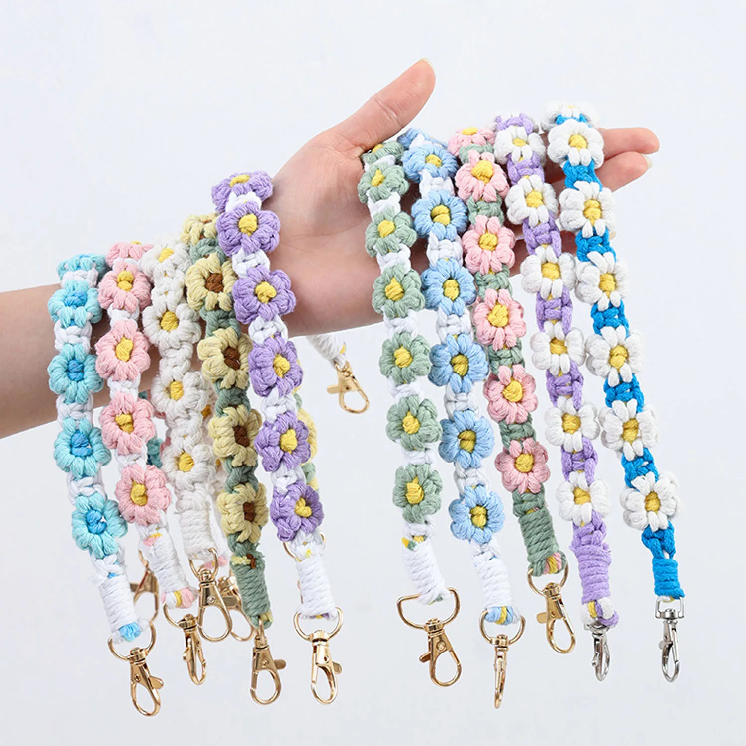 

Daisy Flower Cup Holder Strap Portable Silicone Water Bottle Sling Hanging Ring Drink Cup Handle for Milk Tea Coffee Mug