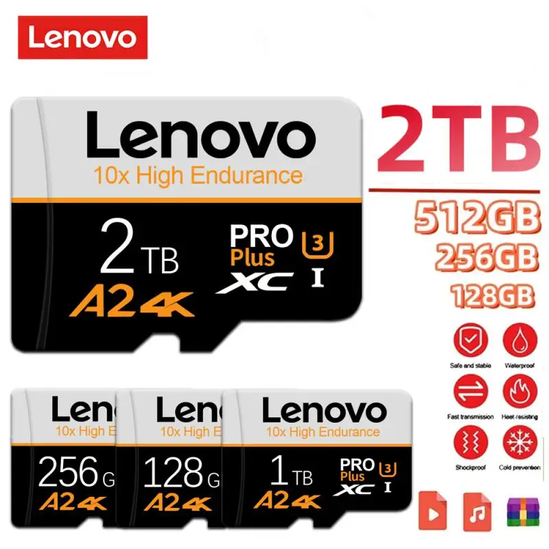 بطاقة Lenovo-Micro TF SD لمفتاح nento ، بطاقة ذاكرة عالية السرعة ، 64 Ps Vita ، 2 42 GB ، 64 GB ، GB