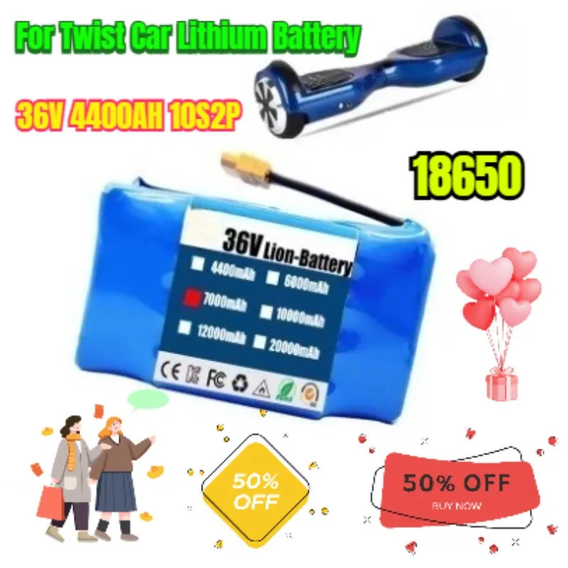 

36V 4400AH 10S2P for Twist Car Lithium Battery18650