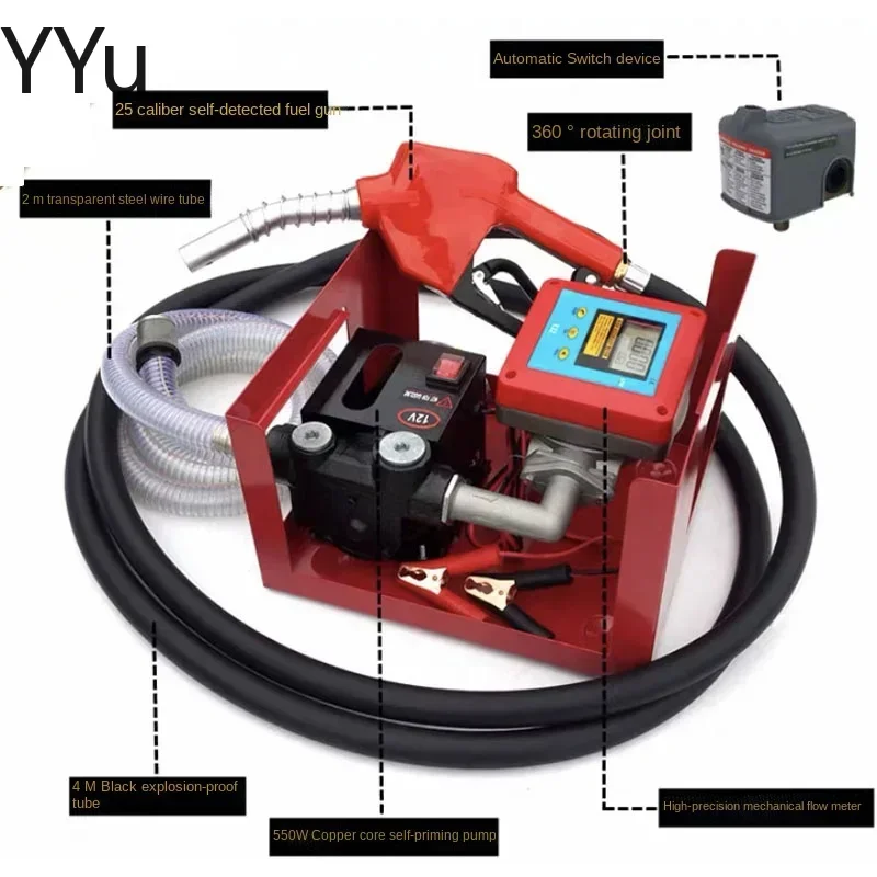 2026 hot 550w  Electric Self-Priming Fuel Transfer Pump 550W Bio Fuel Oil Pump Auto Refueling Pump Automatic Transfer