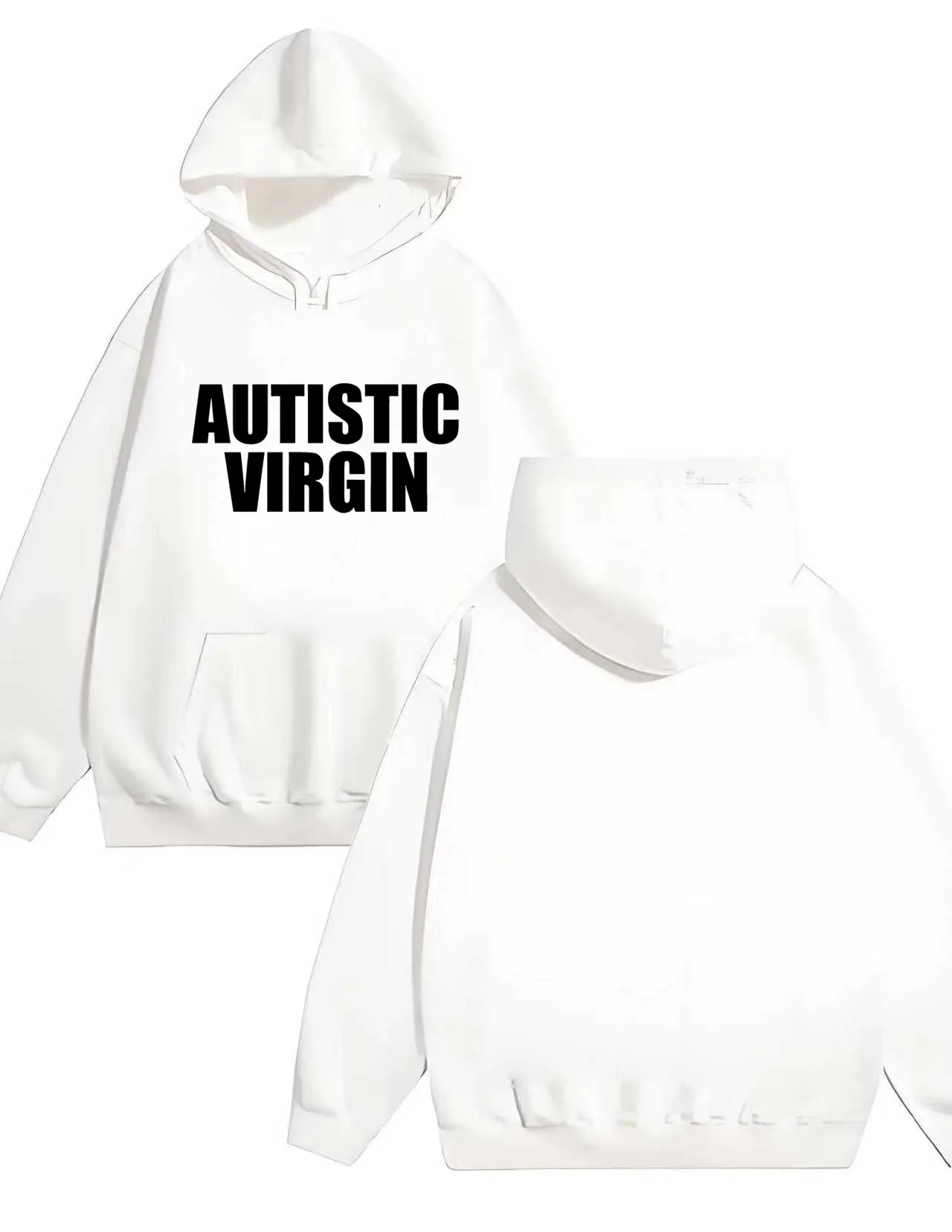 التلقائي العذراء طباعة هوديي 2025 جديد 330 جرام الوزن الثقيل الأسود البلوز الشارع الشهير للجنسين بلوزة كاجوال الرجال النساء الحضرية #3