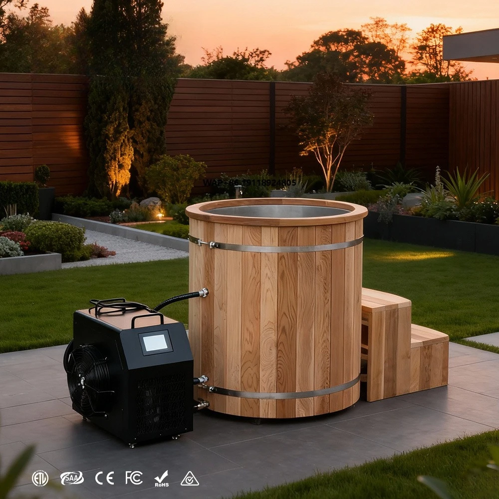 Thermo Wood Cold Plunge Spa Ice Bath Tub Cold Water Tub