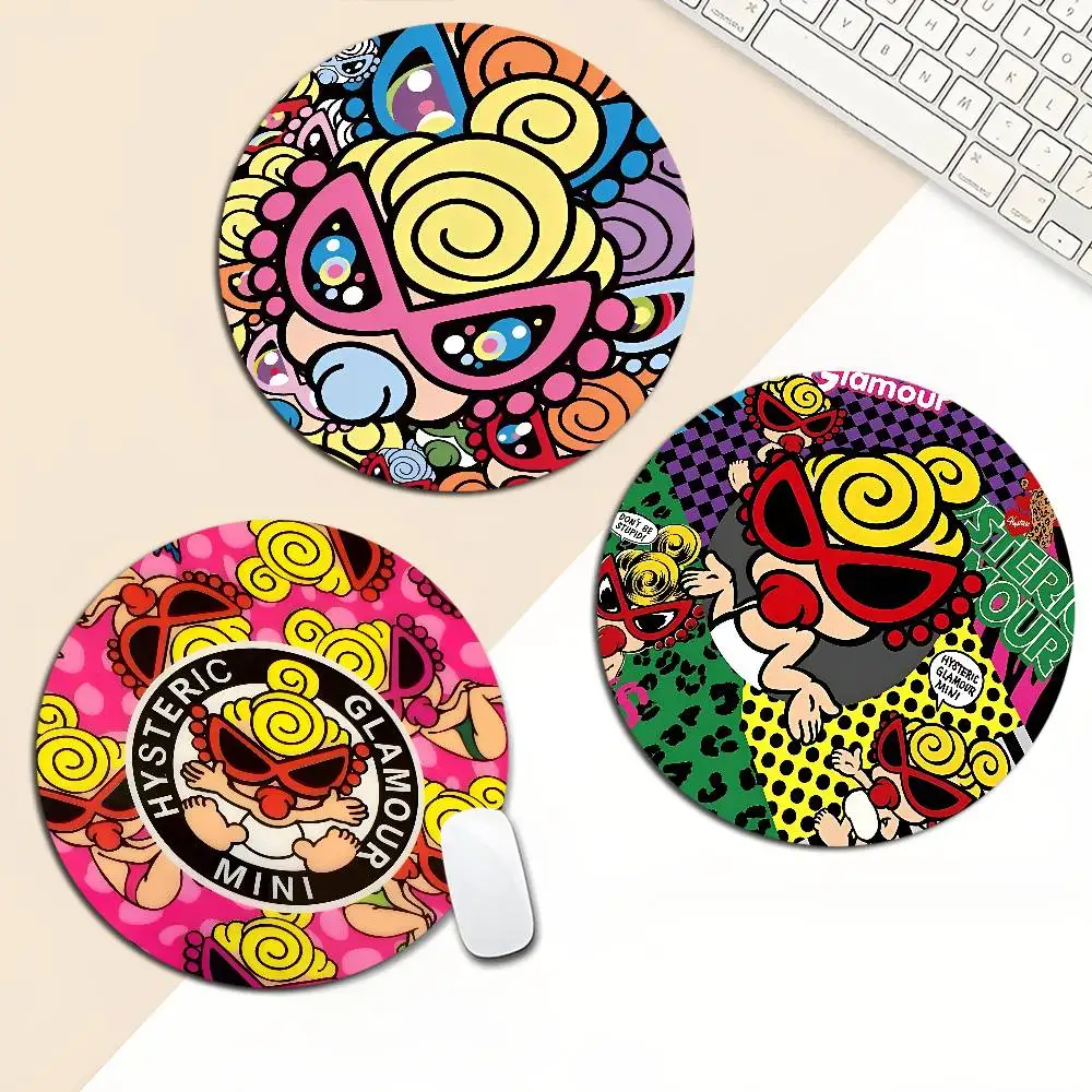 

Japan Luxury H-Hysteric M-Mini Animation Round Office Computer Desk Mat Table Keyboard Mouse Pad Laptop Cushion Non-slip