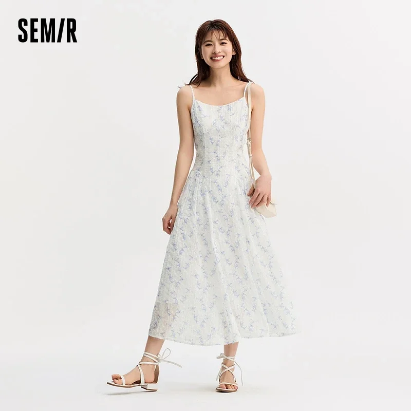 Semir Dress Women Forest-Themed Fresh And Delicate 2024 Summer New Romantic And Artistic Lace Gentle Floral Dress