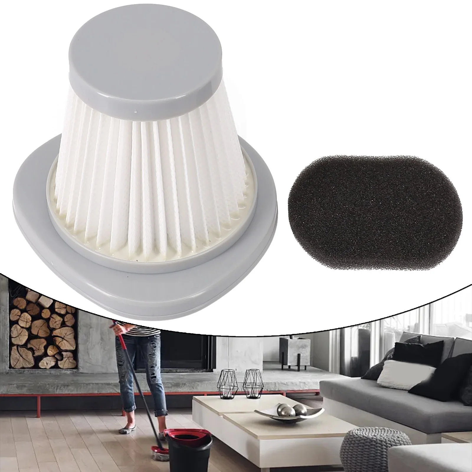 مرشحات المكنسة الكهربائية لمرشح DX118C DX128C + إسفنجة مرشحة ملحقات المكنسة الكهربائية لقطع غيار روبوت Xiaomi