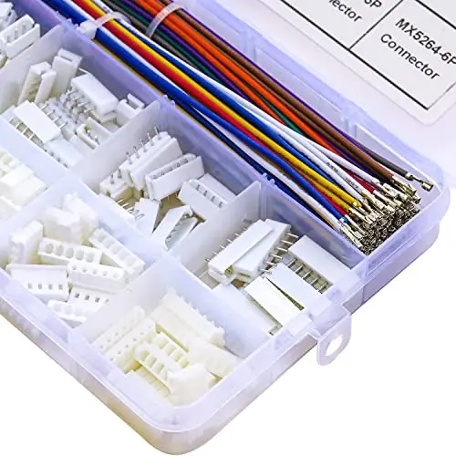 KK 2.5mm Pitch Connector with  22AWG  Cables, Molex 5264 MX 2.54mm Male Female Connector 2/3/4/5/6 Pin 5264 (MX2.54-5264)