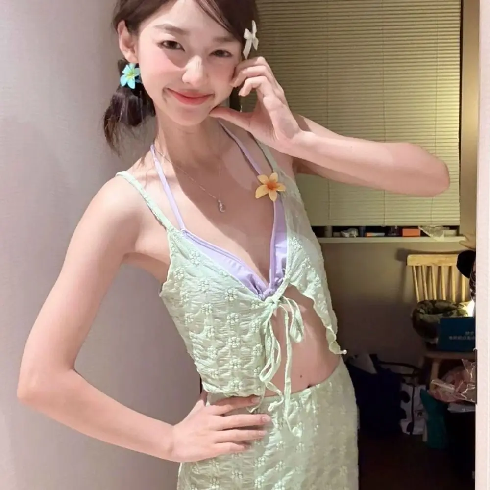 Dettagli in pizzo Bikini da donna Design con controllo della pancia Design snellente Bikini puro e sexy Pure-Sexy Fusion a vita alta