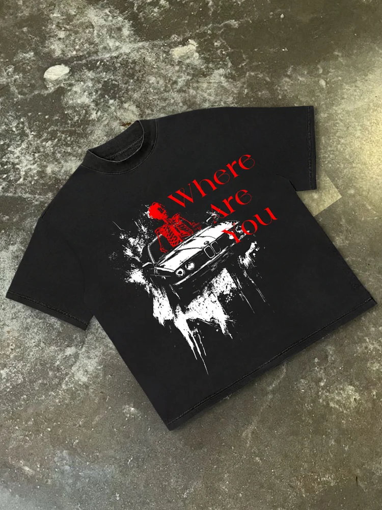 

Футболки Harajuku с буквенным графическим рисунком Y2k, топы для мужчин и женщин, уличная футболка большого размера, уличная одежда на выбор, винтажная футболка