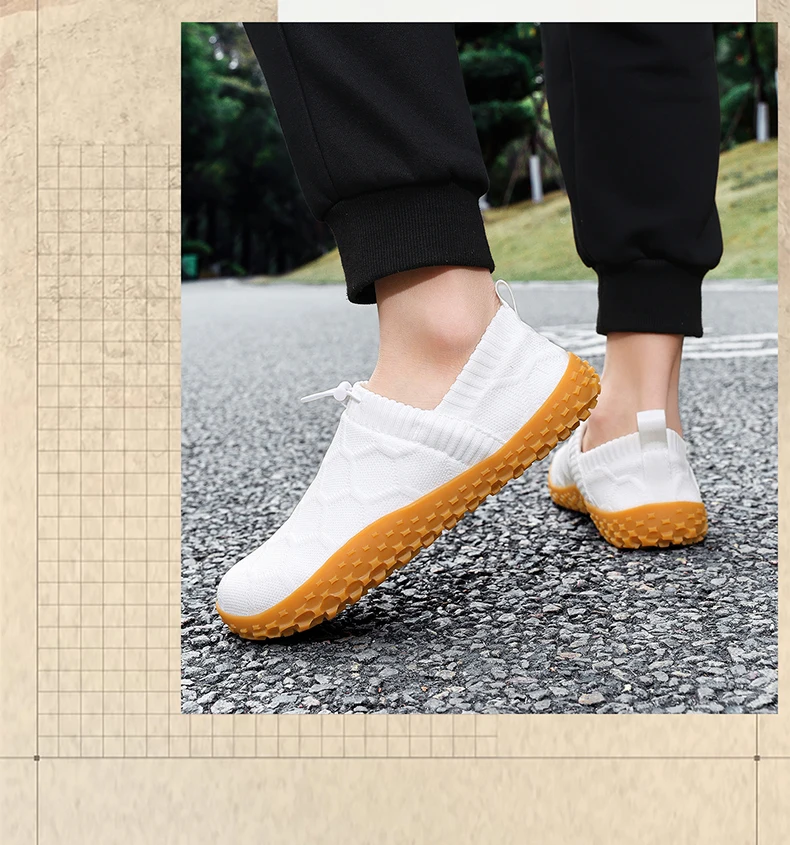 Neue Herren-Barfußschuhe mit breiter Passform, rutschfeste, atmungsaktive Wanderschuhe für Herren, verschleißfeste, leichte Laufschuhe, Größe 36–48 – Detail 19