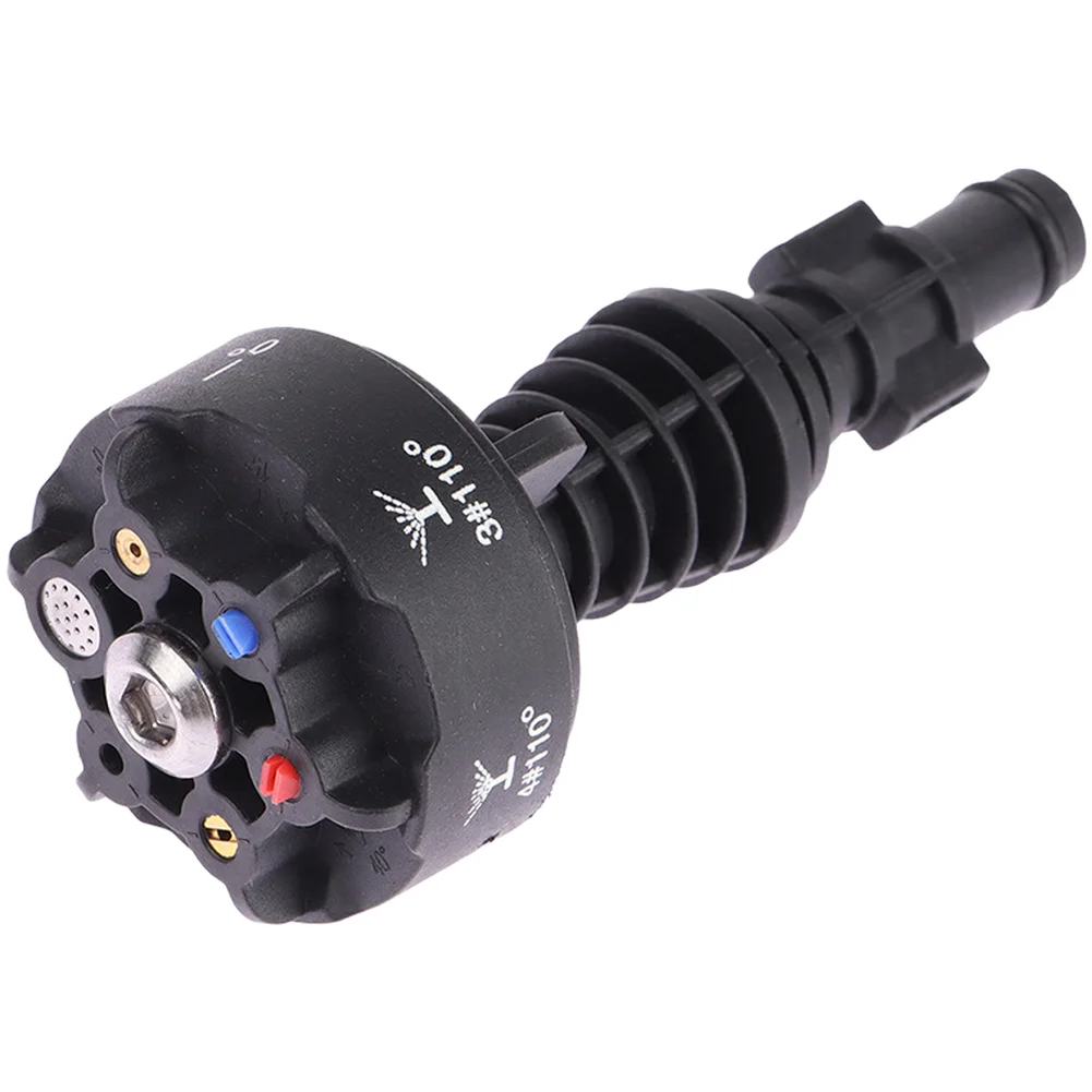 

For Pressure Washer Car Washer Accessory 6in1 Pressure Nozzle For Car Cleaning Black Time Saving Cleaning Nozzle