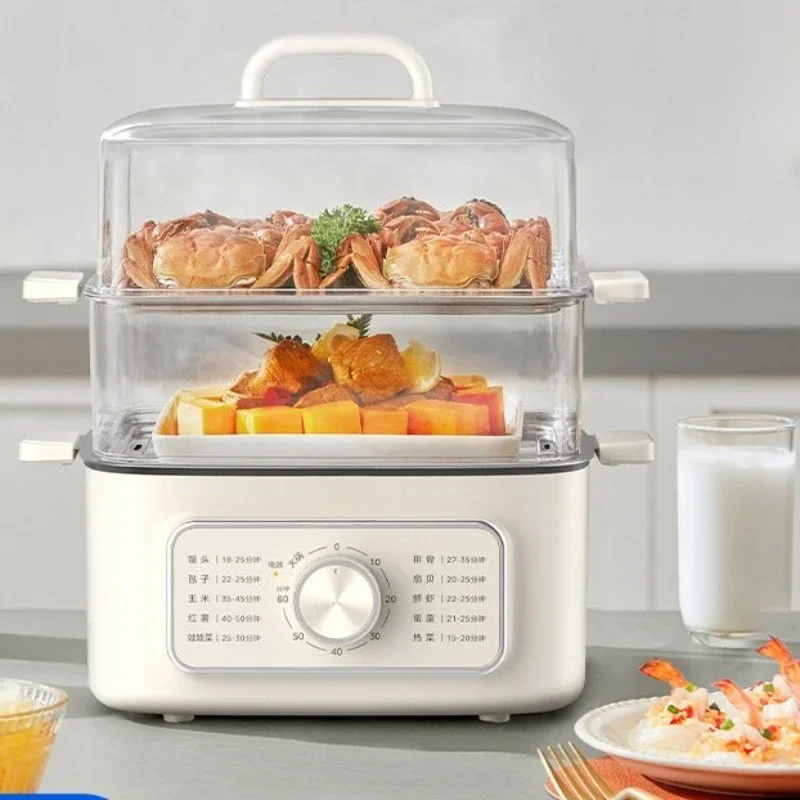 

Electric steamer household three-layer multi-functional stew and cooking integrated small cooking pot multi-layer breakfast