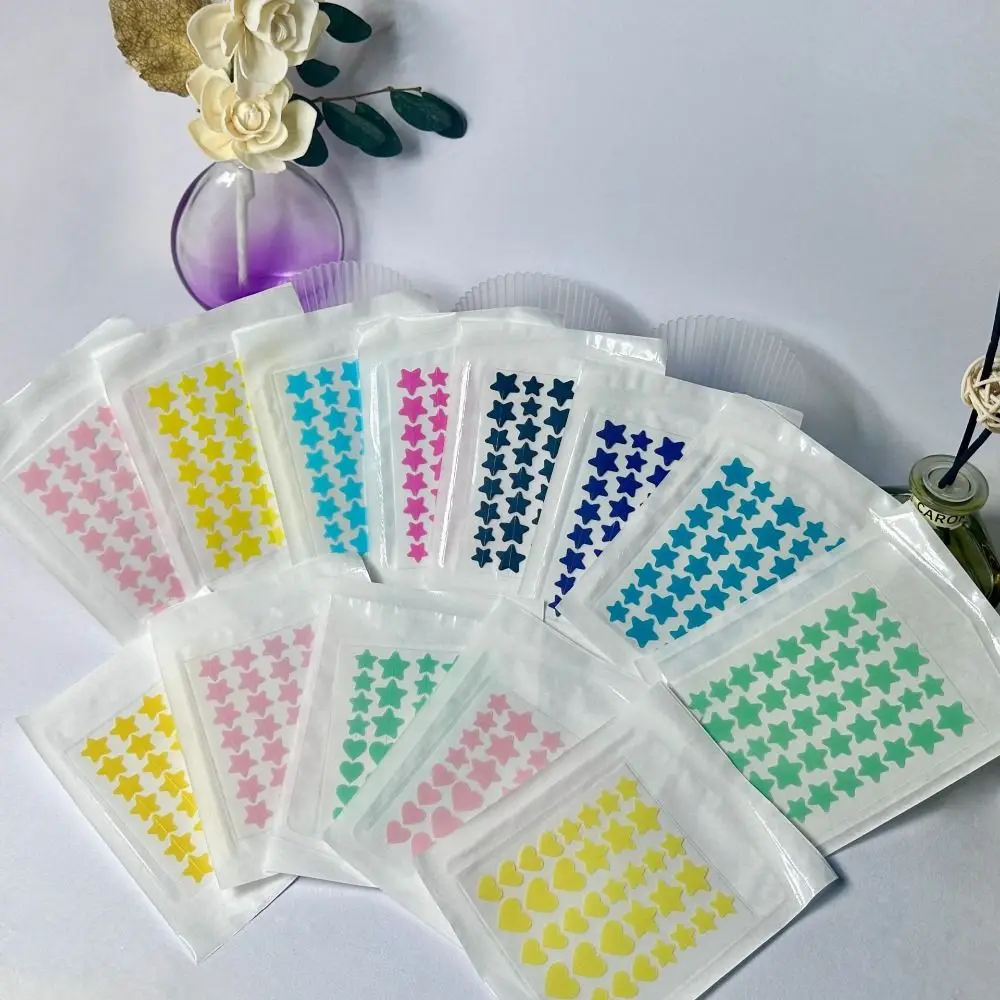 Star-Shaped Tea Tree Oil Hydrocolloid Acne Patches Blemish Covering Stickers Multi-Color Facial Skin Care Patches